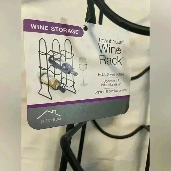 Spectrum Townhouse 6 Bottle Wine Rack - Picture 2 of 2